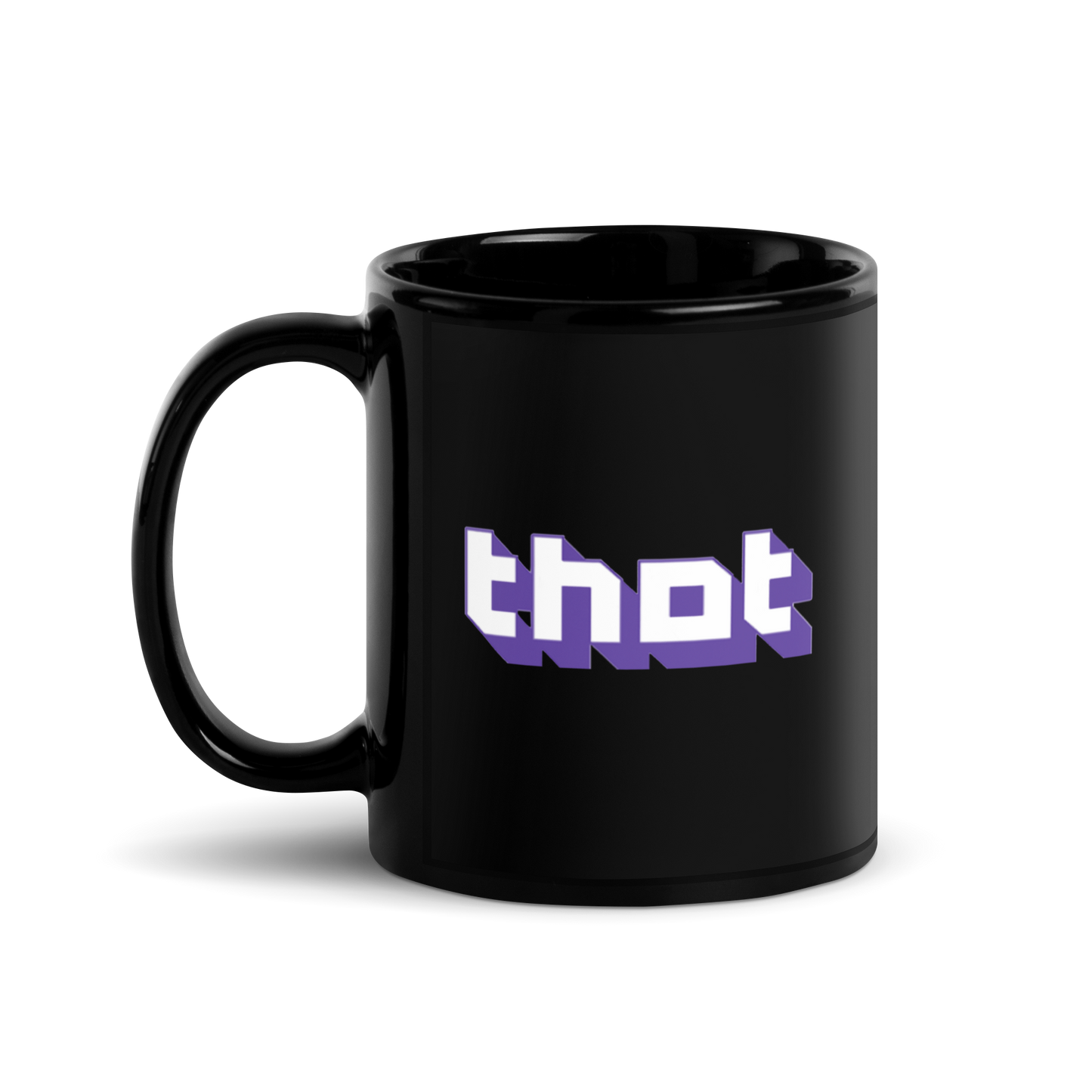 THOT © Black Glossy Mug