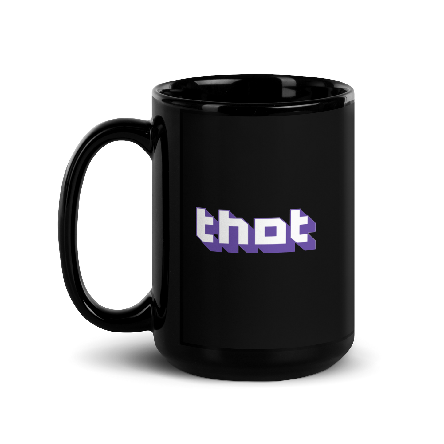 THOT © Black Glossy Mug