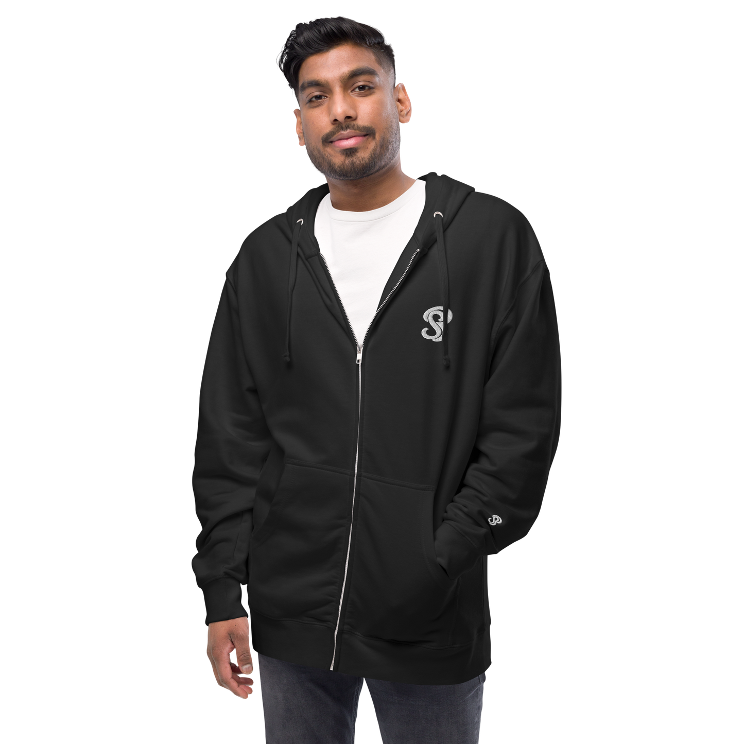 SB Logo Unisex fleece zip up hoodie