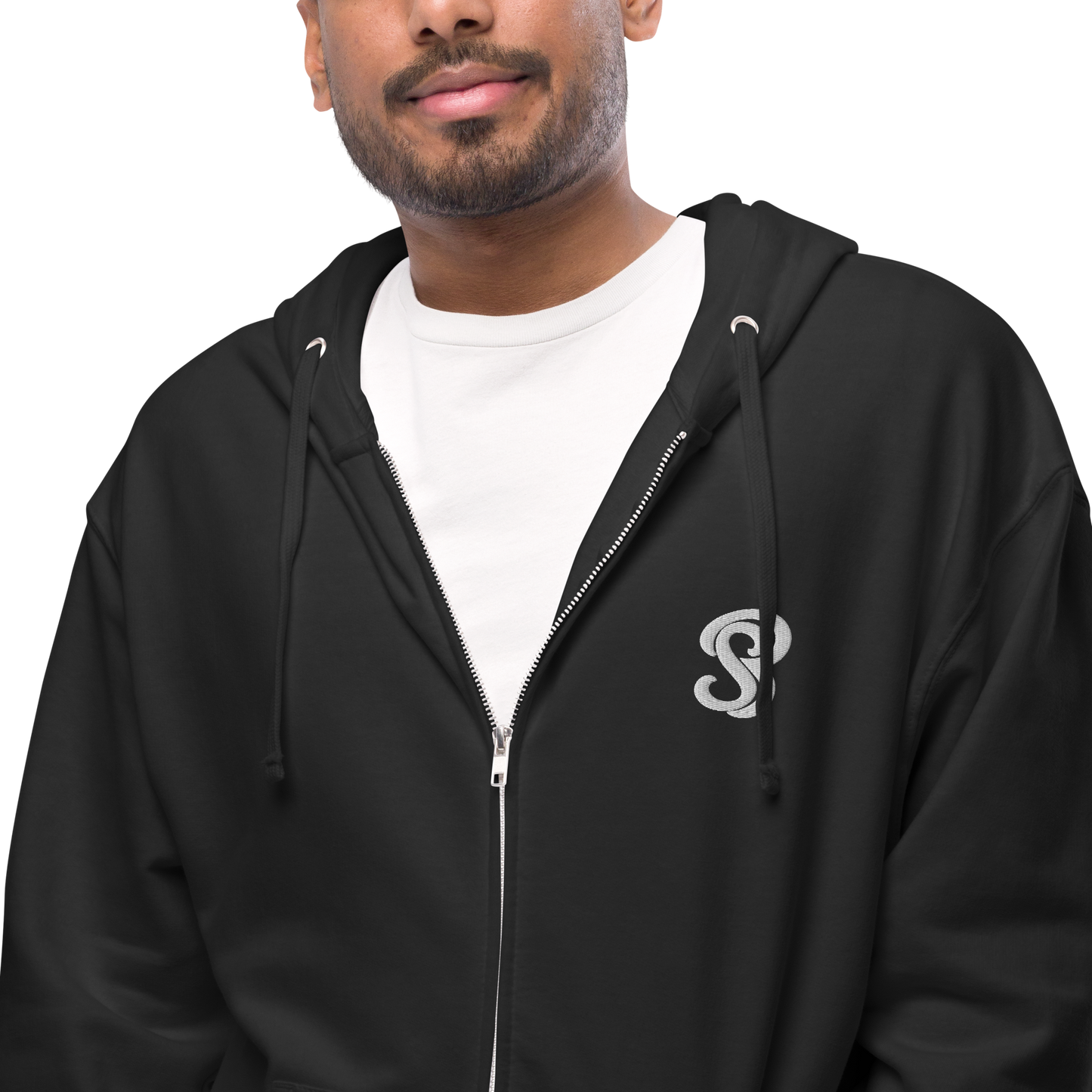 SB Logo Unisex fleece zip up hoodie