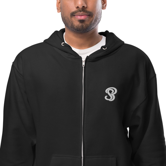 SB Logo Unisex fleece zip up hoodie