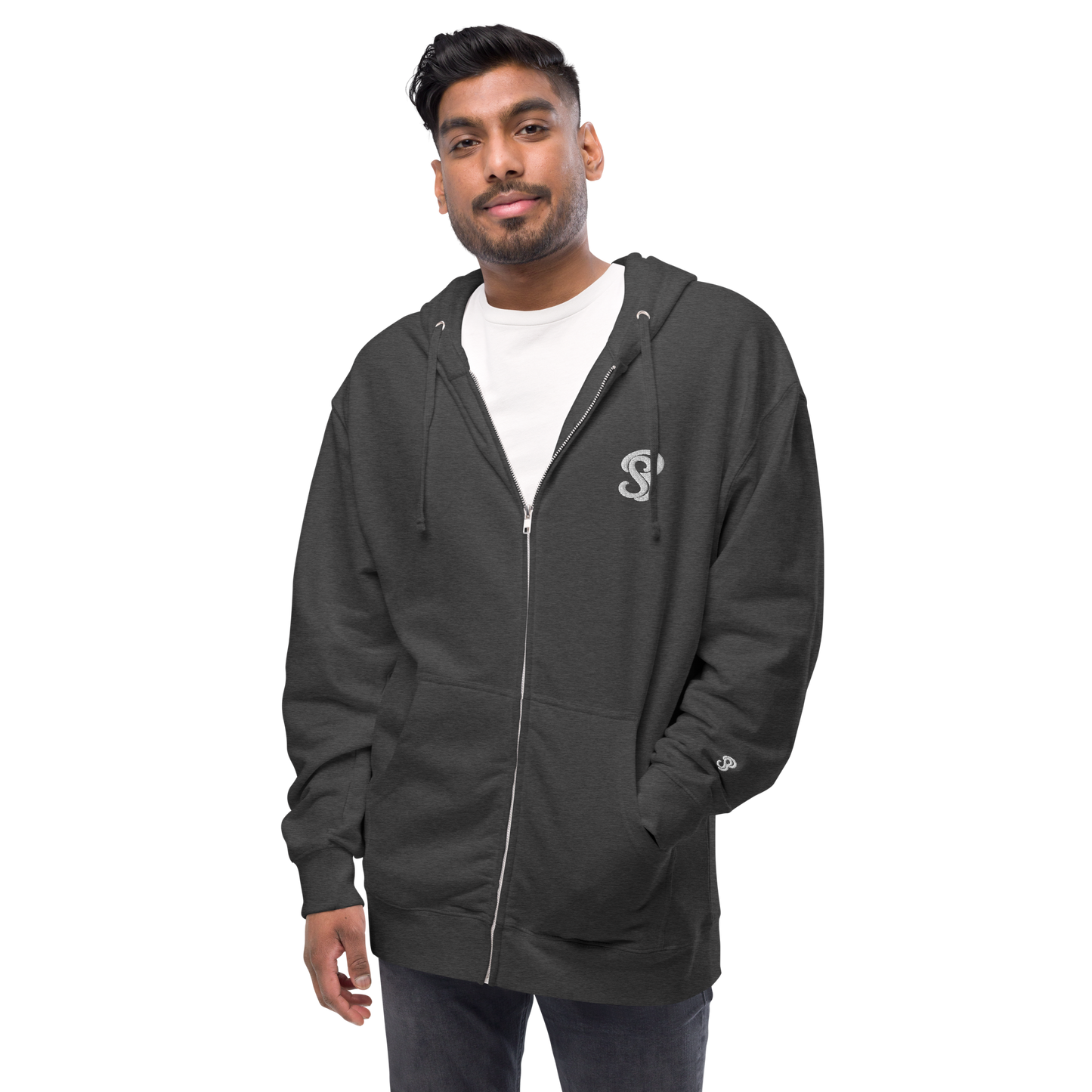 SB Logo Unisex fleece zip up hoodie