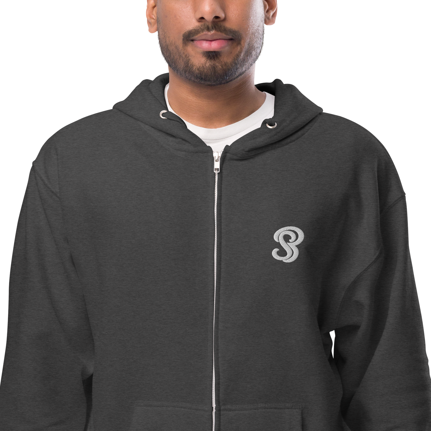 SB Logo Unisex fleece zip up hoodie